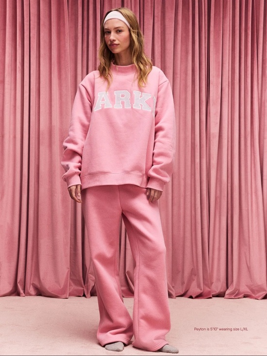 Parke Sweaters - PARKE Valentines Mockneck in Blush Size L/XL